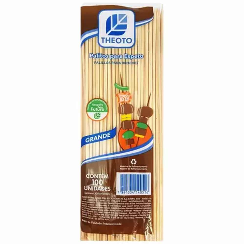 Nivalmix-Palitos-Para-Espeto-Grande-100-Unidades-Theoto-552526 Nivalmix-Palitos-Para-Espeto-Grande-100-Unidades-Theoto-552526