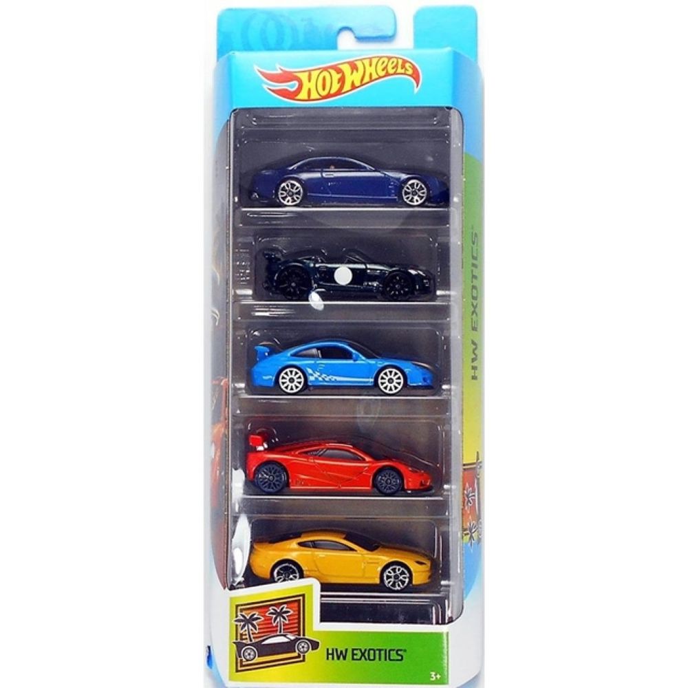 Carrinho Hot Wheels Caixa Com 5 Pack Original Mattel