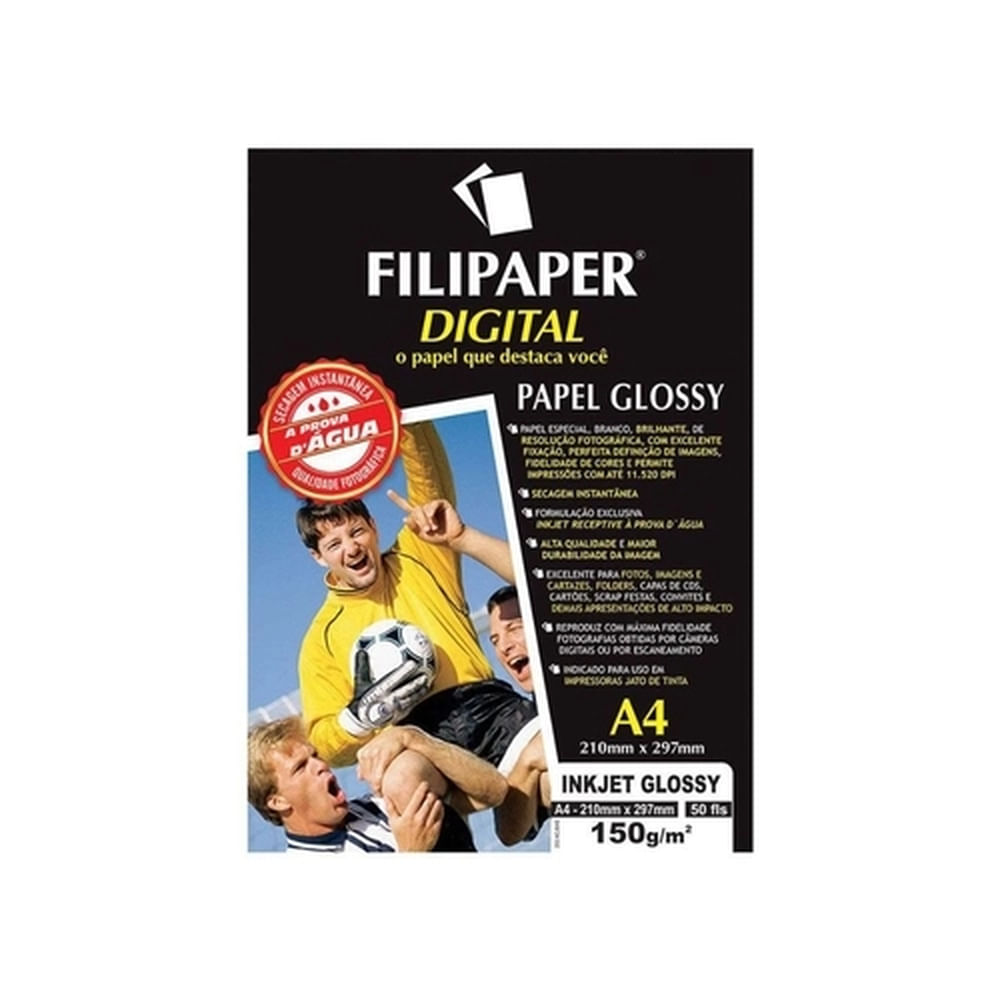 Nivalmix-Papel-Inkjet-Glossy-Digital-150g-A4-50-Folhas-Filiperson-393931 Nivalmix-Papel-Inkjet-Glossy-Digital-150g-A4-50-Folhas-Filiperson-393931