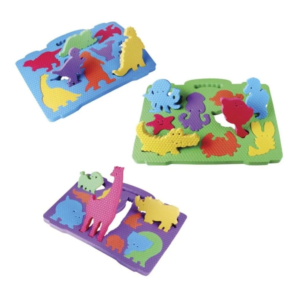 quebra-cabeca-eva-maleta-animais-3-pecas-39x31cm quebra-cabeca-eva-maleta-animais-3-pecas-39x31cm