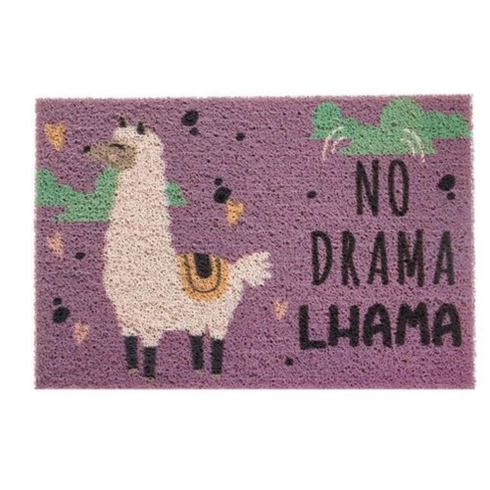 capacho-de-porta-40cm-x-60cm-no-drama-lhama-jolitex capacho-de-porta-40cm-x-60cm-no-drama-lhama-jolitex