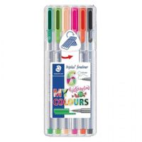 caneta-fineliner-triplus-watermelon-03mm-6-cores-staedtler caneta-fineliner-triplus-watermelon-03mm-6-cores-staedtler