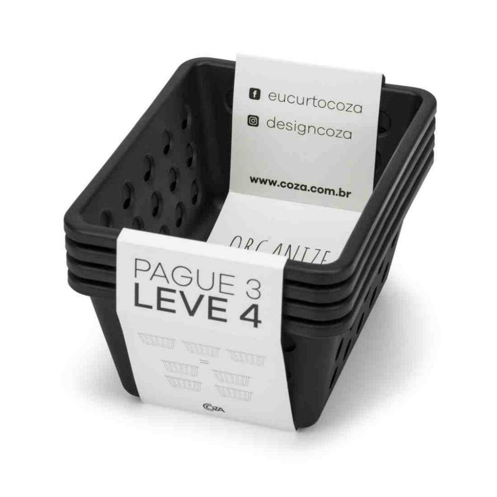 kit-cesta-pequena-one-4-unidades-preto-coza kit-cesta-pequena-one-4-unidades-preto-coza