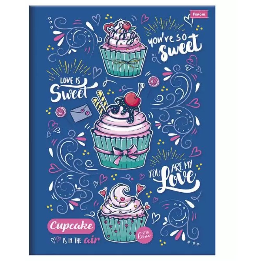 caderno-brochurao-capa-dura-96-folhas-cupcake-capa-4-foroni caderno-brochurao-capa-dura-96-folhas-cupcake-capa-4-foroni