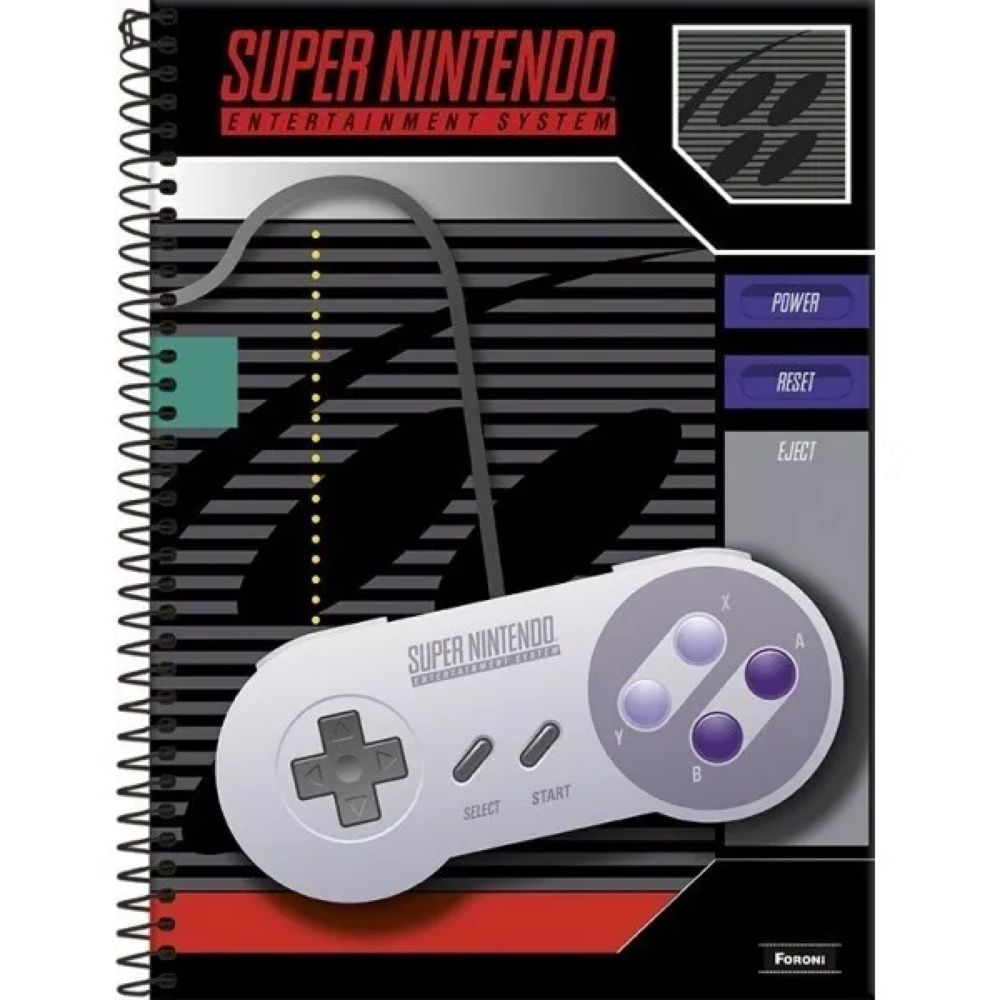 caderno-capa-dura-10-materias-200-folhas-nintendo-capa-3-foroni caderno-capa-dura-10-materias-200-folhas-nintendo-capa-3-foroni