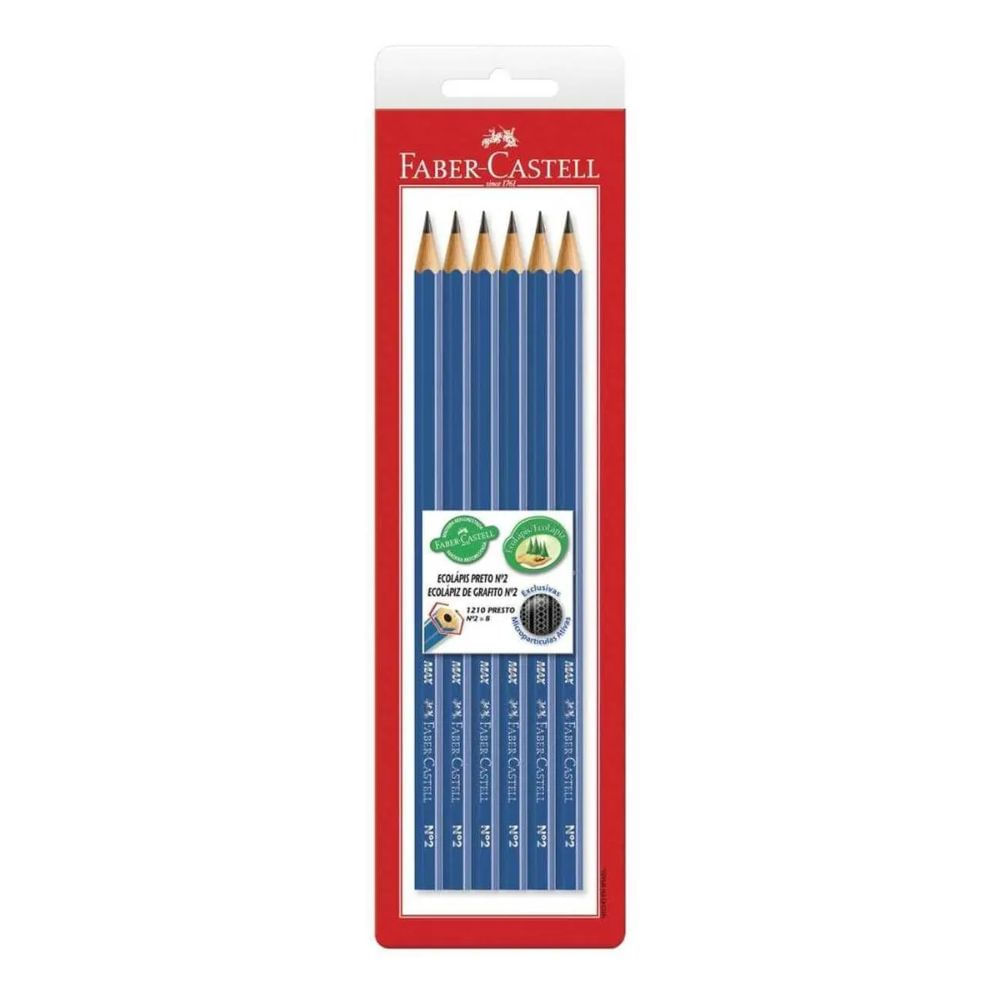 ecolapis-grafite-n2-max-6-unidades-faber-castell ecolapis-grafite-n2-max-6-unidades-faber-castell
