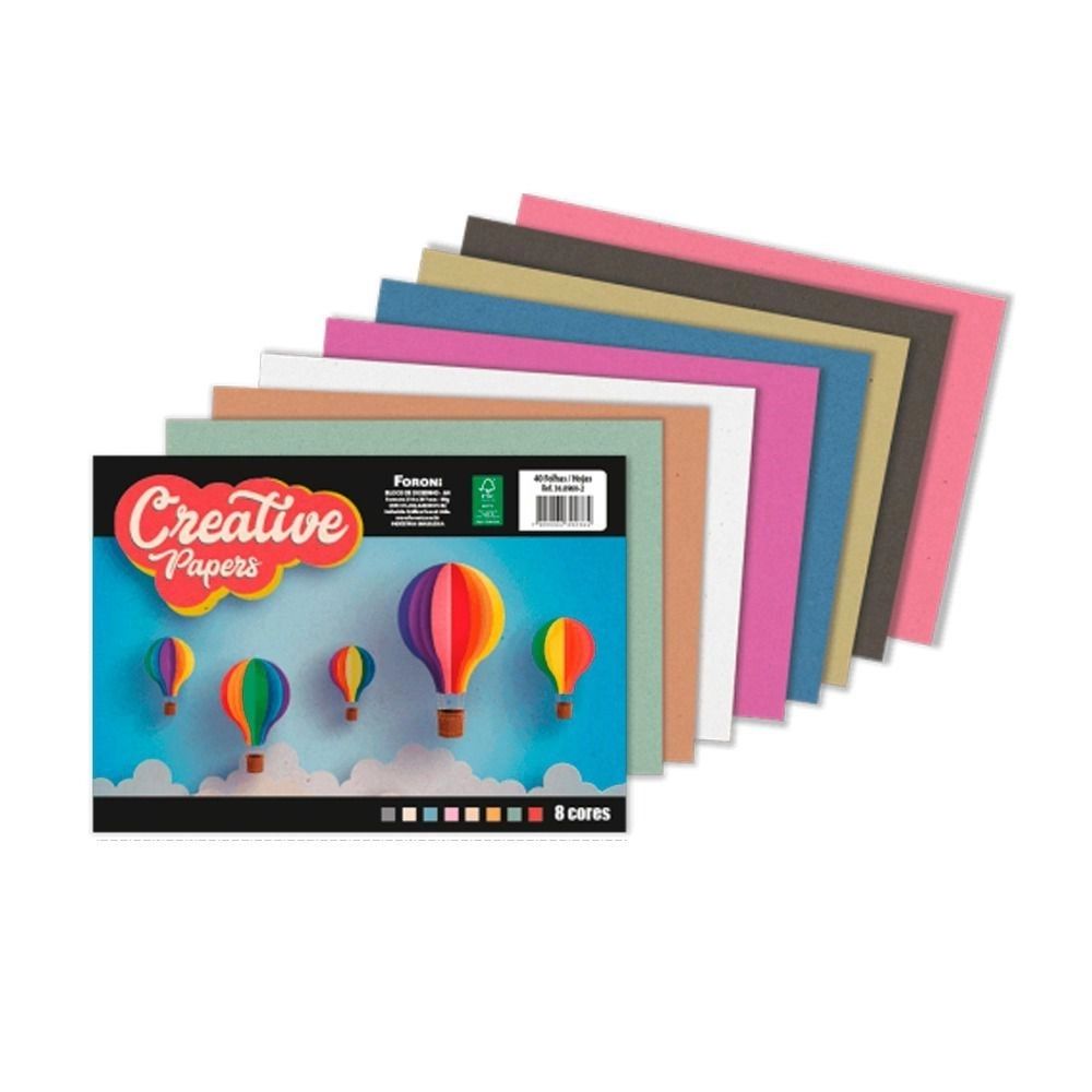 bloco-de-papel-creative-paper-8-cores-40-folhas-foroni bloco-de-papel-creative-paper-8-cores-40-folhas-foroni