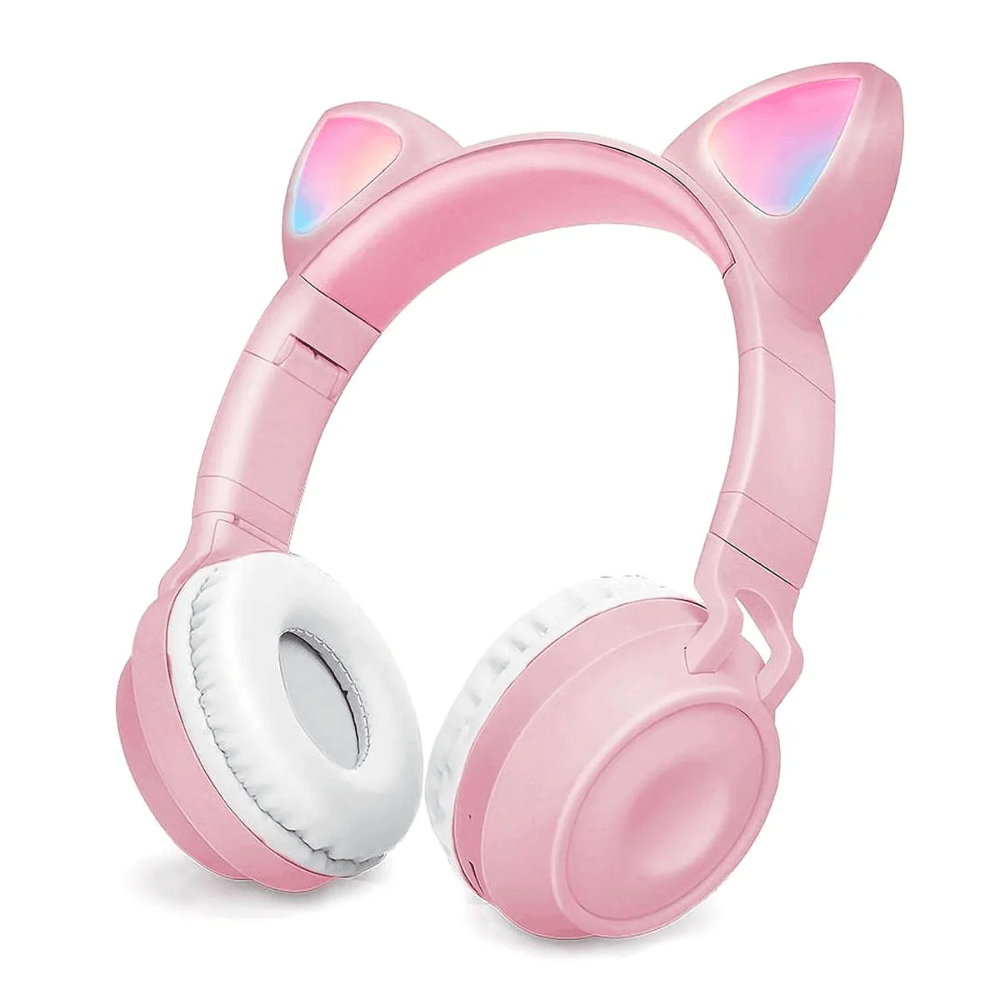 fone-de-ouvido-gatinho-bluetooth-com-led-pink-exbom fone-de-ouvido-gatinho-bluetooth-com-led-pink-exbom