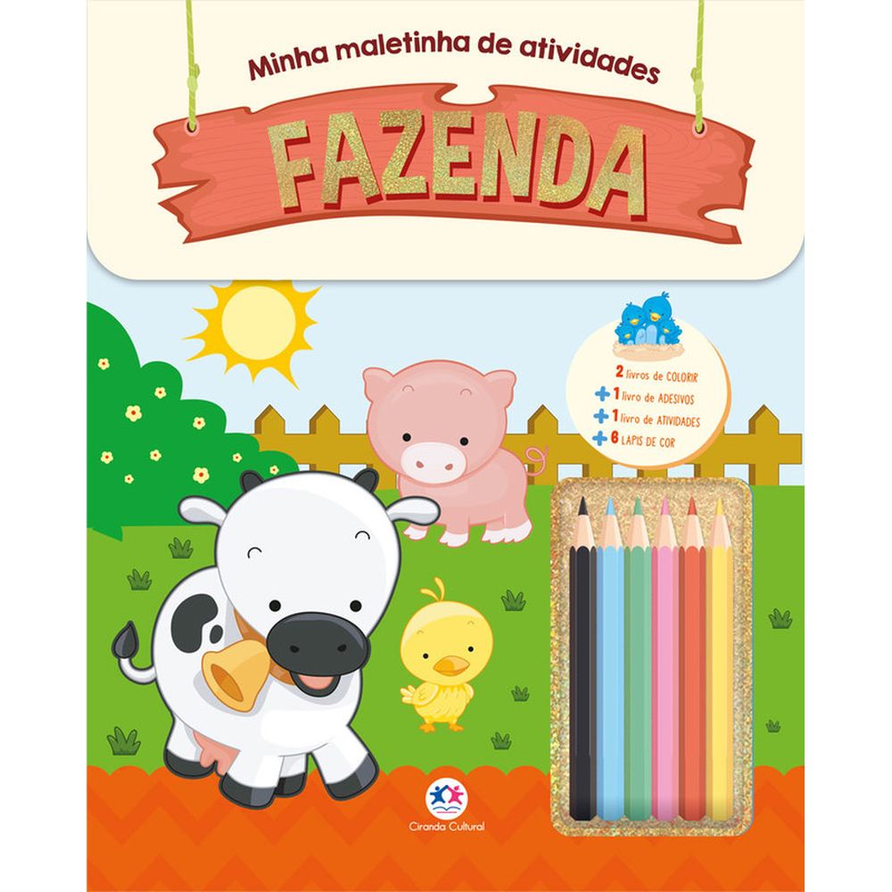 Livro Infantil Atividade e Quebra-Cabeça Todo Livro Fazenda