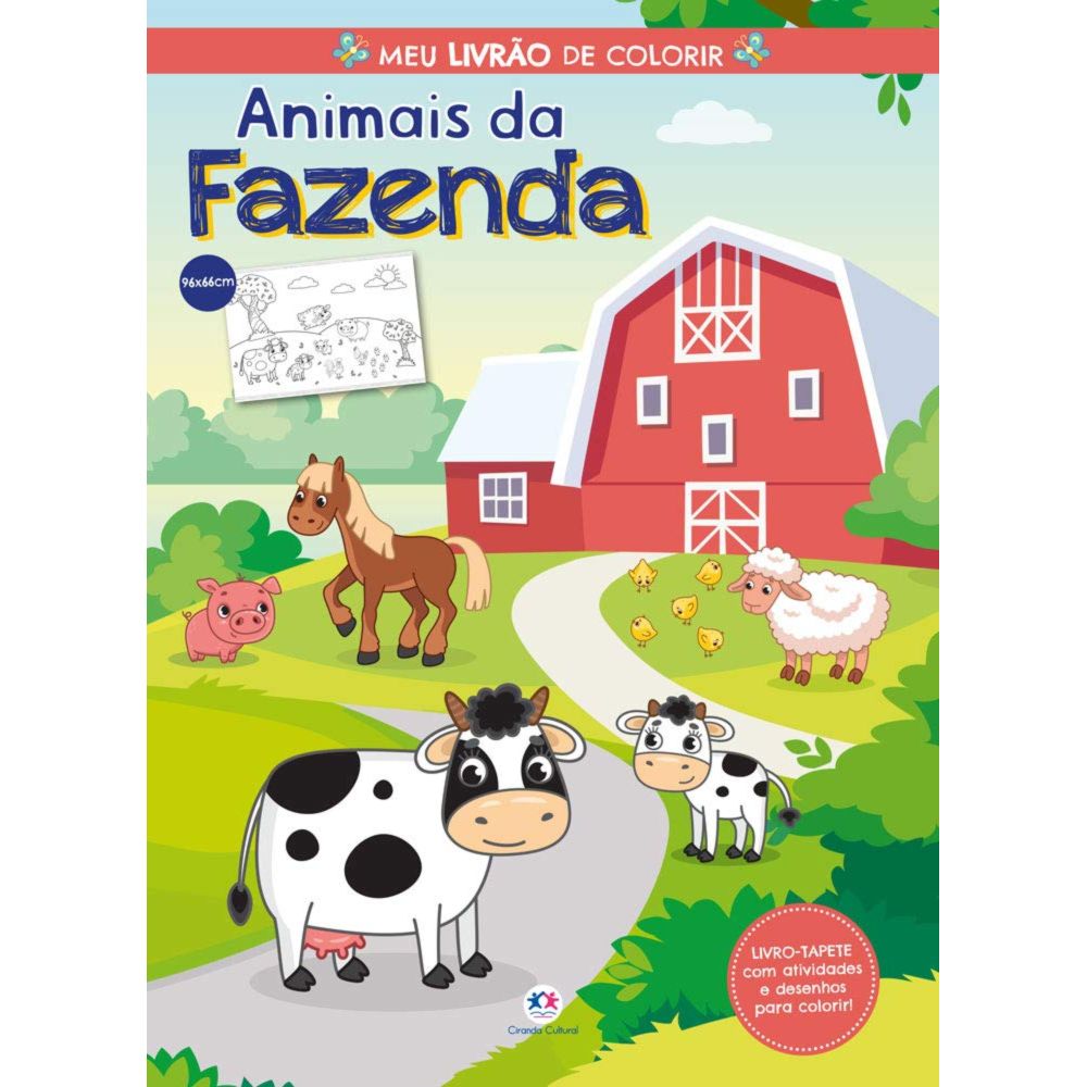 livro-de-colorir-animais-da-fazenda-ciranda-cultural livro-de-colorir-animais-da-fazenda-ciranda-cultural