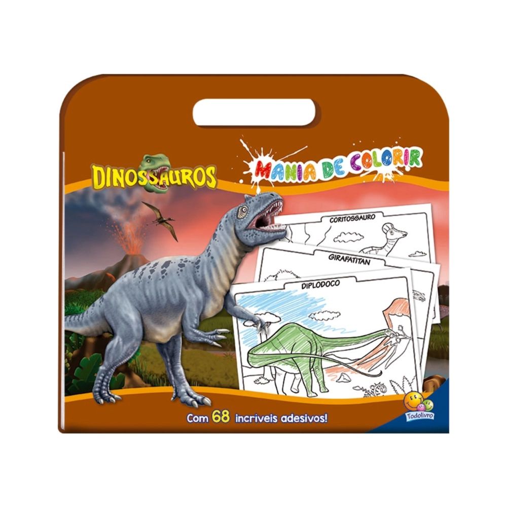livro-mania-de-colorir-dinossauros-todolivro livro-mania-de-colorir-dinossauros-todolivro
