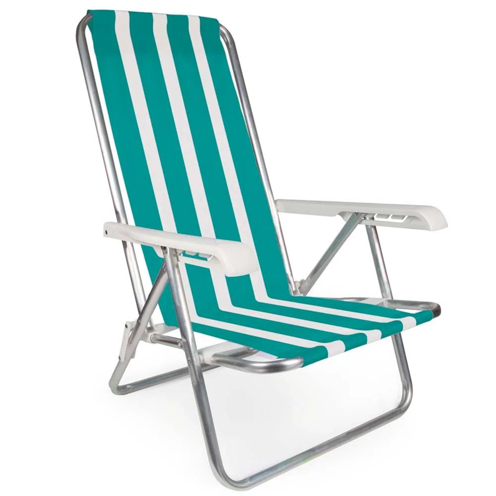 cadeira-reclinavel-de-aluminio-branco-e-verde-mor cadeira-reclinavel-de-aluminio-branco-e-verde-mor