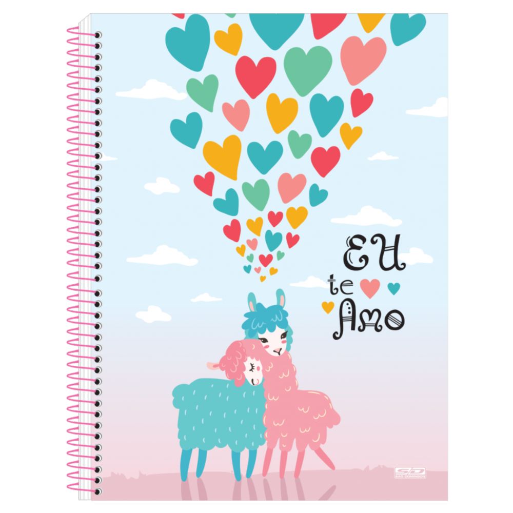 caderno-univ-200-fls-eu-te-amo-lhama-sao-domingos caderno-univ-200-fls-eu-te-amo-lhama-sao-domingos