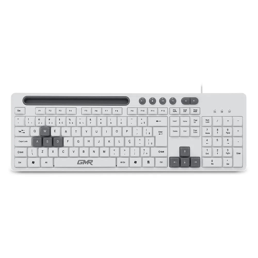 Nivalmix-Teclado-Gamer-GK-120-Branco-TC264-Multilaser-2311731 Nivalmix-Teclado-Gamer-GK-120-Branco-TC264-Multilaser-2311731