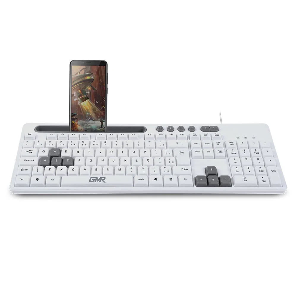 Teclado Gamer GK-120 Branco - Multilaser - nivalmix