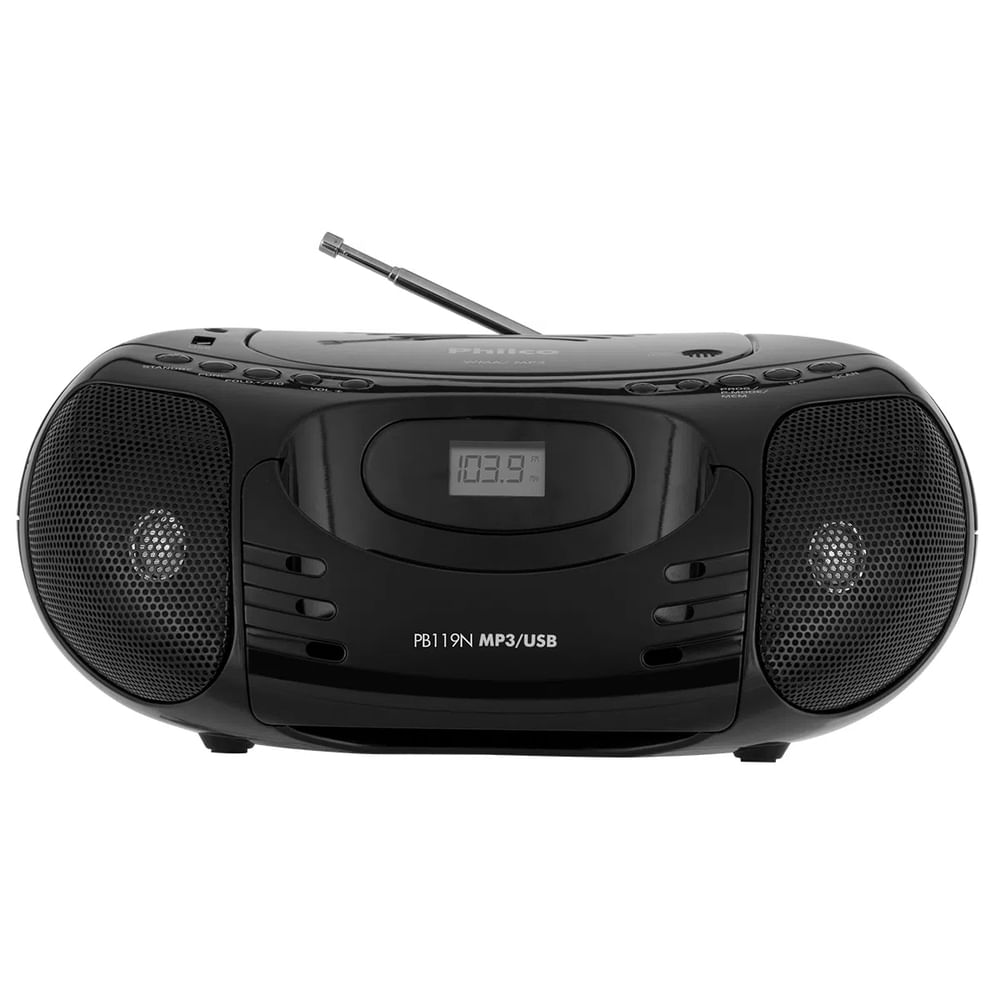 Nivalmix-Boombox-Radio-FMCDUSB-5W-Preto-PB119N-Philco-2310951 Nivalmix-Boombox-Radio-FMCDUSB-5W-Preto-PB119N-Philco-2310951