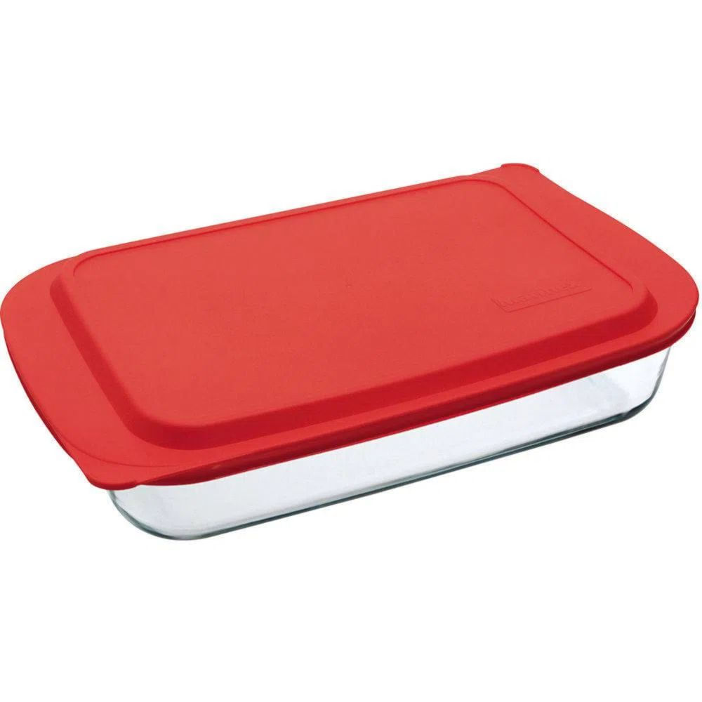 Assadeira-de-Vidro-Retangular-Grande-2.9-Litros-com-Tampa-1070---Marinex Assadeira-de-Vidro-Retangular-Grande-2.9-Litros-com-Tampa-1070---Marinex