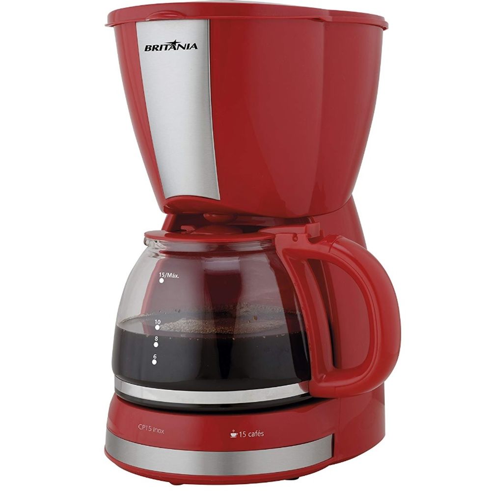 Nivalmix_cafeteira_inox_vermelho_britania Nivalmix_cafeteira_inox_vermelho_britania
