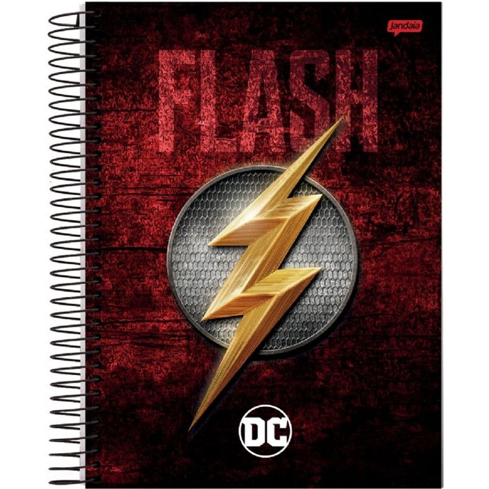 caderno-univ-15-materias-300-folhas-dc-heroes-capa-flash-jandaia caderno-univ-15-materias-300-folhas-dc-heroes-capa-flash-jandaia
