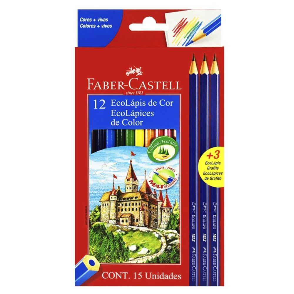 Nivalmix_lapis_cor_faber_castell_12_cores Nivalmix_lapis_cor_faber_castell_12_cores