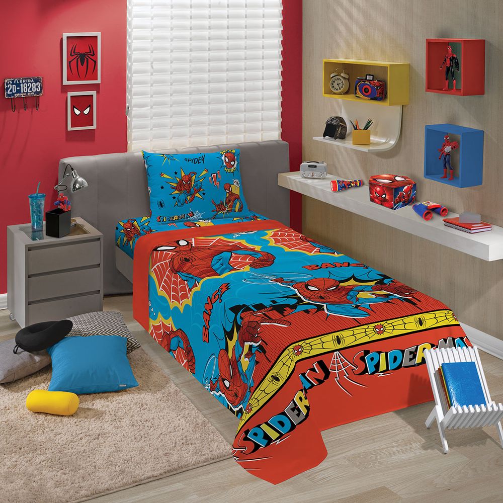 Nivalmix-Jogo-de-Cama-Solteiro-Spider-Man-2pcs-Lepper-2316710 Nivalmix-Jogo-de-Cama-Solteiro-Spider-Man-2pcs-Lepper-2316710