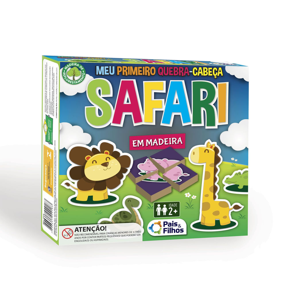 Nivalmix-Jogo-Quebra-Cabeca-Safari-32-Pecas-2918-Pais-e-Filhos-2119903 Nivalmix-Jogo-Quebra-Cabeca-Safari-32-Pecas-2918-Pais-e-Filhos-2119903