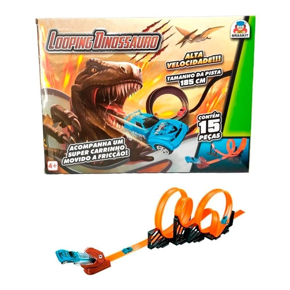 Jogo Corrida dos Dinossauros - T0033 - Loopi Toys - Kits e Gifts