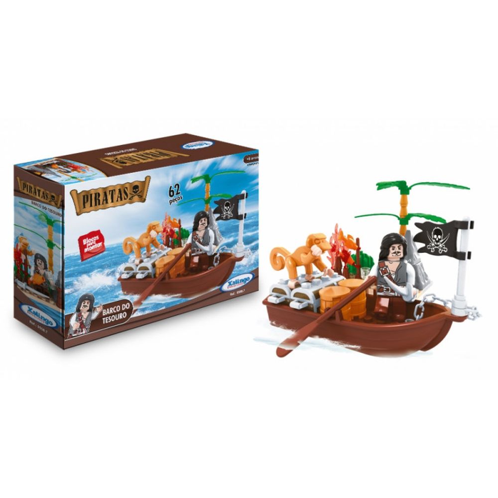 Nivalmix-Bloco-de-Montar-Piratas-Barco-do-Tesouro-62-PCS-Xalingo-2316970 Nivalmix-Bloco-de-Montar-Piratas-Barco-do-Tesouro-62-PCS-Xalingo-2316970