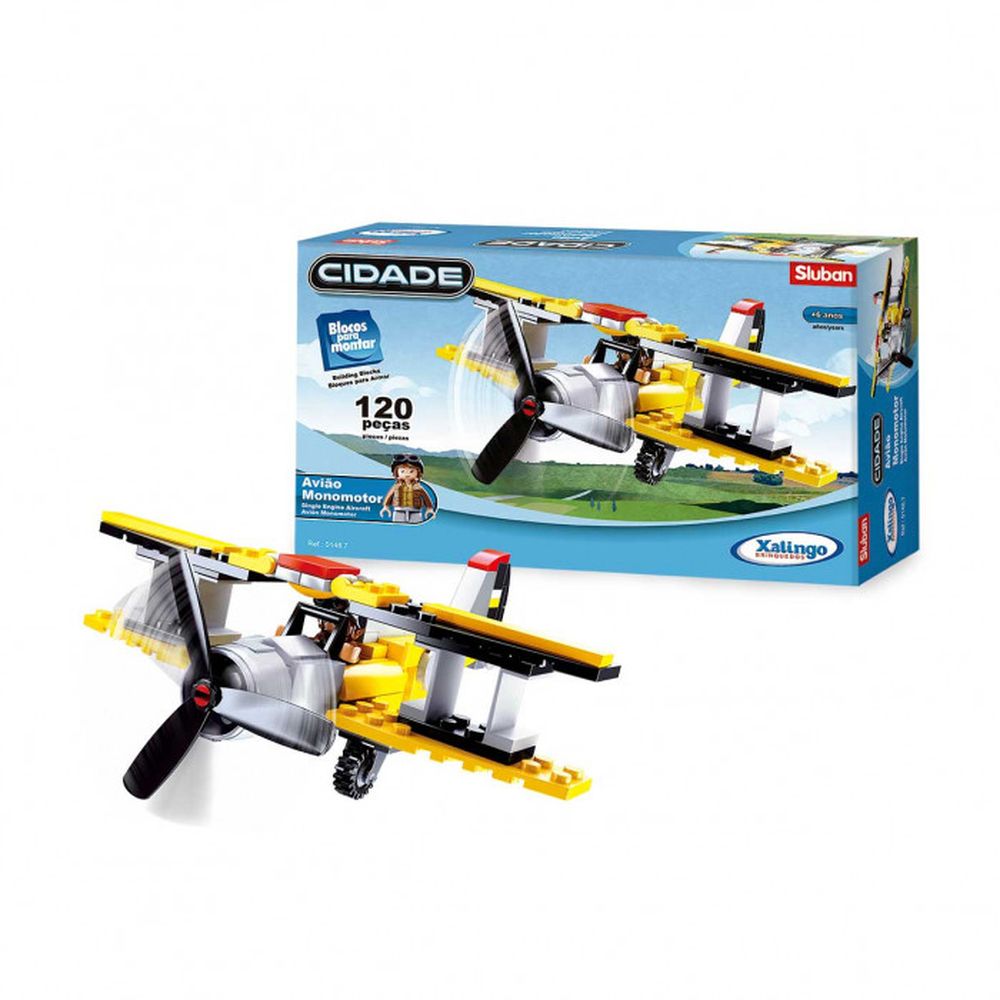 Nivalmix-Bloco-de-Montar-Cidade-Aviao-Monomotor-120-PCS-Xalingo-2317360 Nivalmix-Bloco-de-Montar-Cidade-Aviao-Monomotor-120-PCS-Xalingo-2317360
