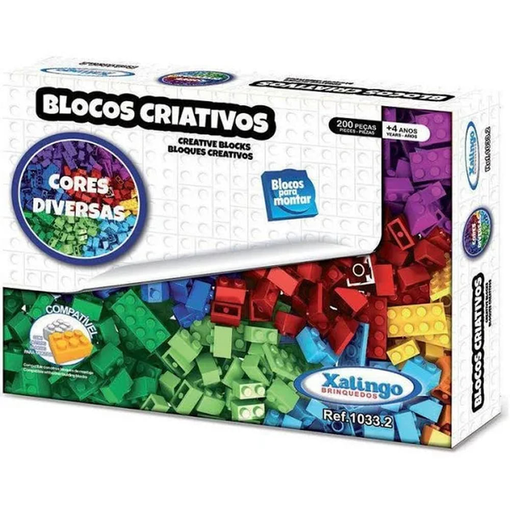 Nivalmix-Blocos-Criativos-200-Pecas-10332-Xalingo-2316918 Nivalmix-Blocos-Criativos-200-Pecas-10332-Xalingo-2316918