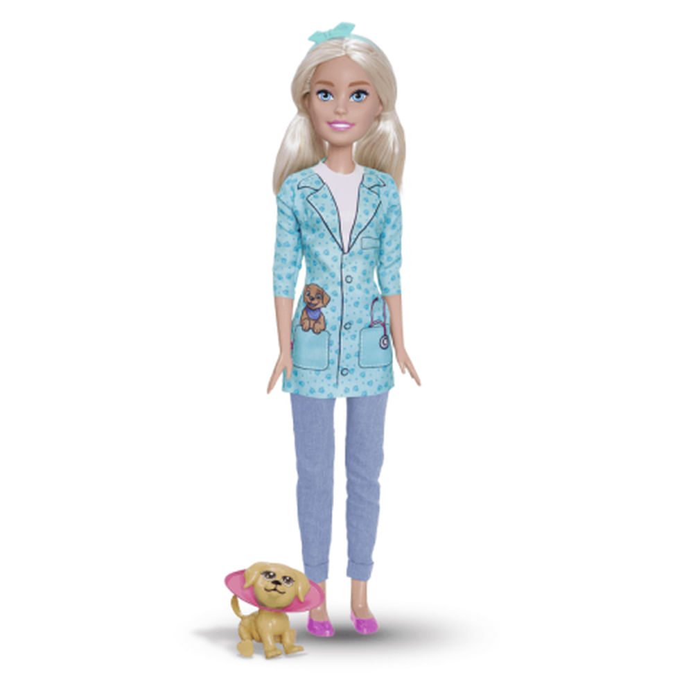 Boneca Grande - Barbie Profissoes - Veterinaria PUPEE BRINQUEDOS