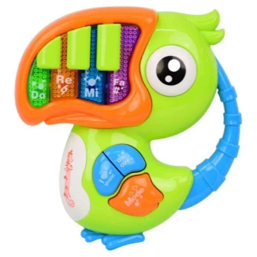 Nivalmix-Brinquedo-Musical-Teclas-Divertidas-Tucano-Verde-BBR-Toys-2254752-001 Nivalmix-Brinquedo-Musical-Teclas-Divertidas-Tucano-Verde-BBR-Toys-2254752-001