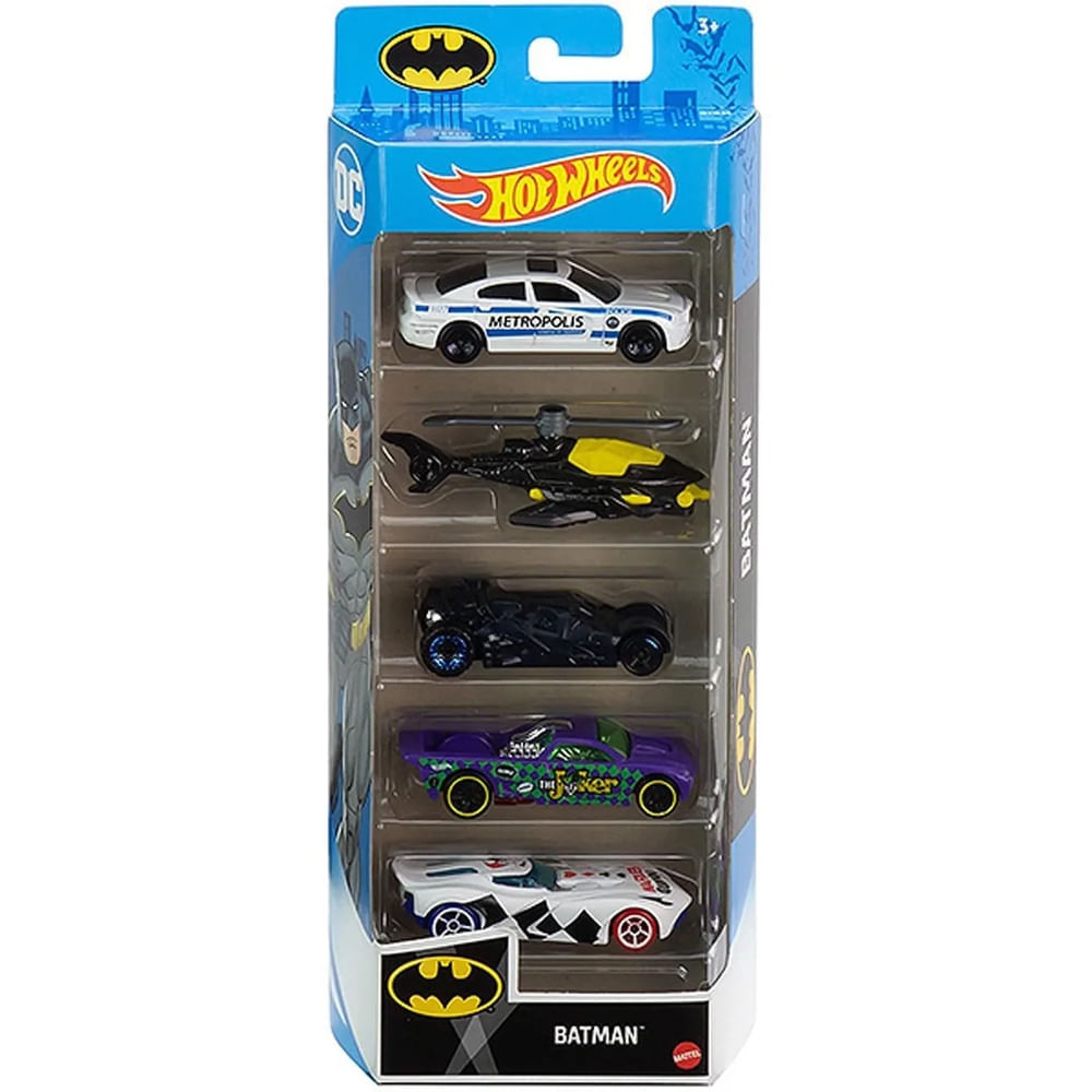 Nivalmix-Carrinhos-Hot-Wheels-Batman-c-5-Carros-Mattel-682670-007 Nivalmix-Carrinhos-Hot-Wheels-Batman-c-5-Carros-Mattel-682670-007