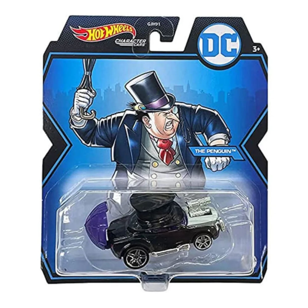 Nivalmix-Carrinho-Hot-Wheels-Character-Cars-DC-The-Penguin-Mattel-2319791-002 Nivalmix-Carrinho-Hot-Wheels-Character-Cars-DC-The-Penguin-Mattel-2319791-002