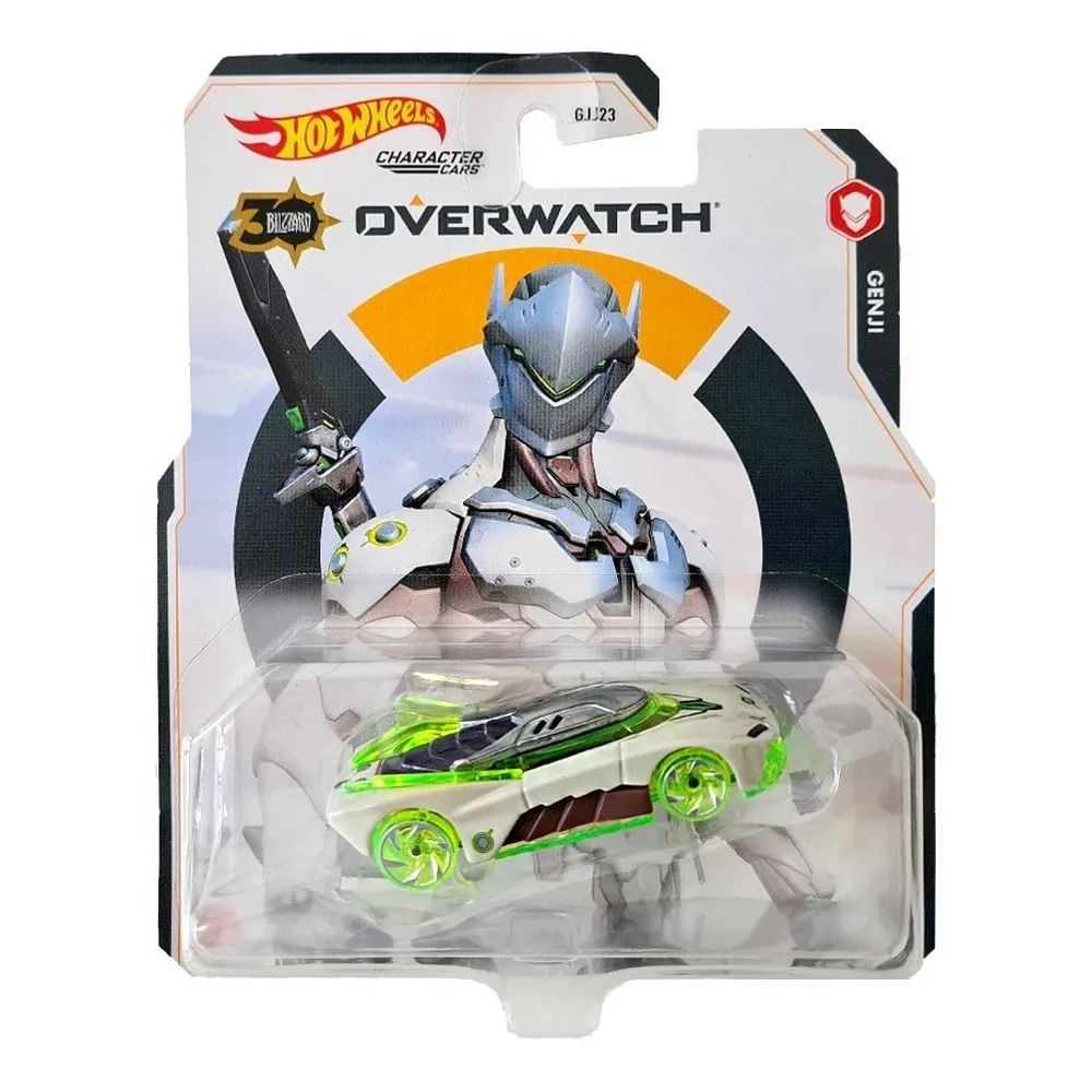 Nivalmix-Carrinho-Hot-Wheels-Character-Cars-Overwatch-Genji-Mattel-2320259-004 Nivalmix-Carrinho-Hot-Wheels-Character-Cars-Overwatch-Genji-Mattel-2320259-004