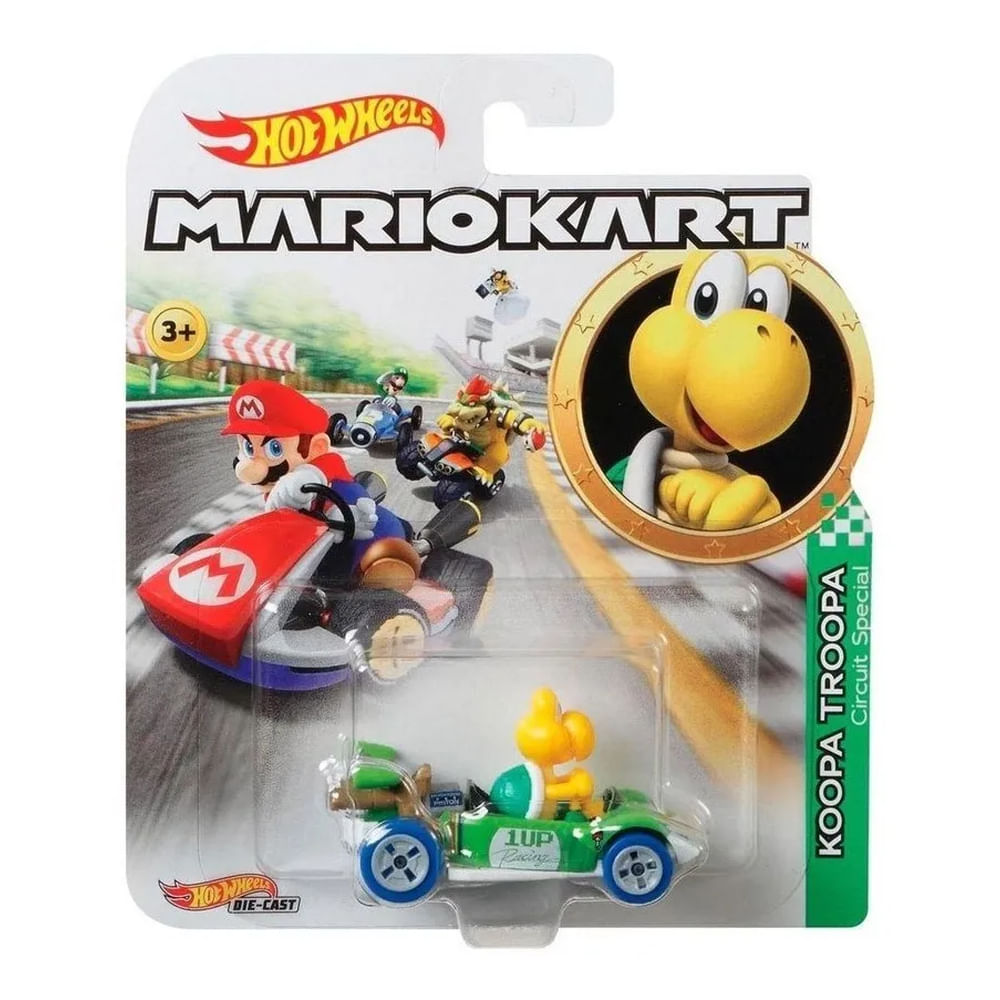 Nivalmix-Carrinho-Hot-Wheels-Mario-Kart-Koopa-Troopa-GGV85-Mattel-2319765-001 Nivalmix-Carrinho-Hot-Wheels-Mario-Kart-Koopa-Troopa-GGV85-Mattel-2319765-001