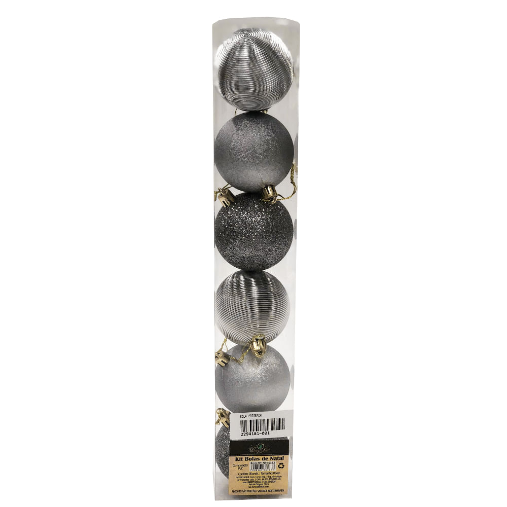Nivalmix-Kit-Bola-de-Natal-com-6-Pecas-6cm-Prata-Rio-de-Ouro-2294181-001 Nivalmix-Kit-Bola-de-Natal-com-6-Pecas-6cm-Prata-Rio-de-Ouro-2294181-001