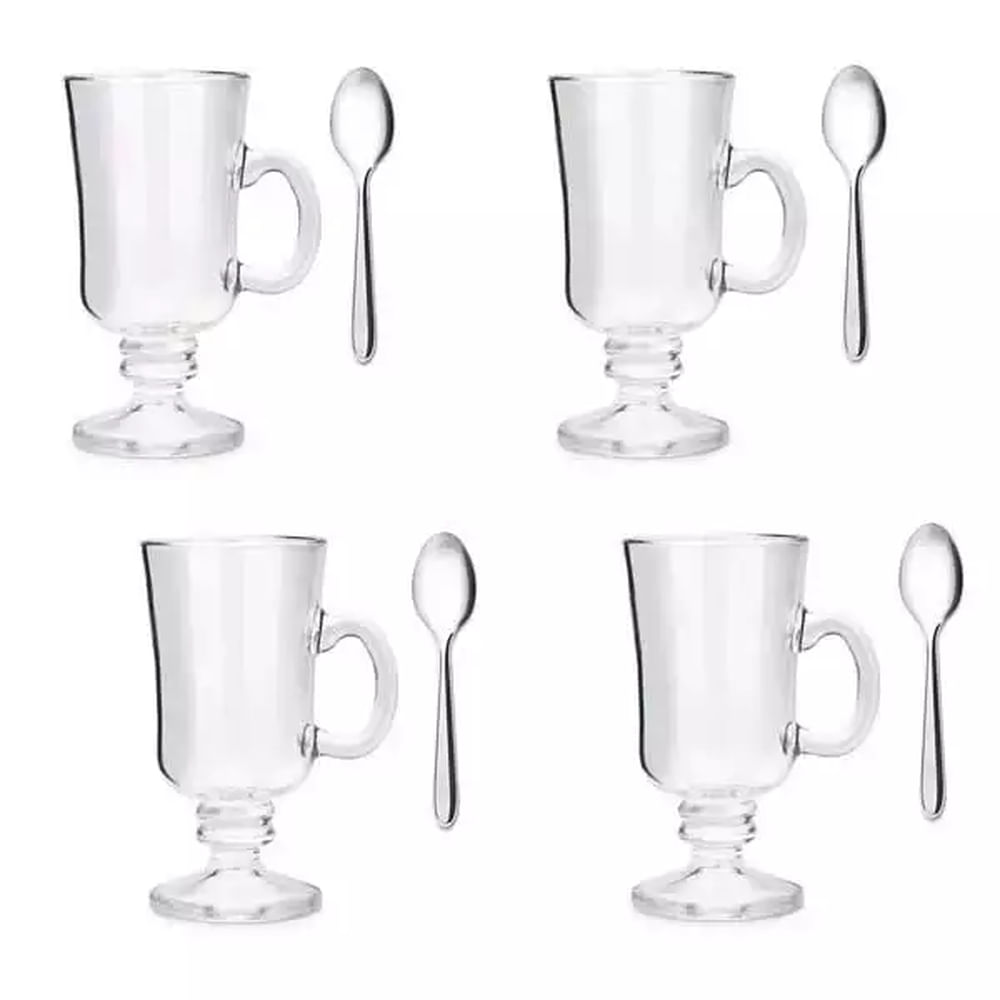 Nivalmix-Conjunto-de-Canecas-Irish-Coffee-8-Pecas-240ml-Brinox-2318205 Nivalmix-Conjunto-de-Canecas-Irish-Coffee-8-Pecas-240ml-Brinox-2318205