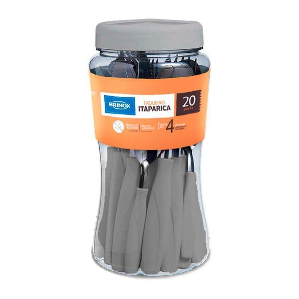 Nivalmix-Faqueiro-Itaparica-20-Pecas-Cinza-6000-687-Brinox-2318179 Nivalmix-Faqueiro-Itaparica-20-Pecas-Cinza-6000-687-Brinox-2318179
