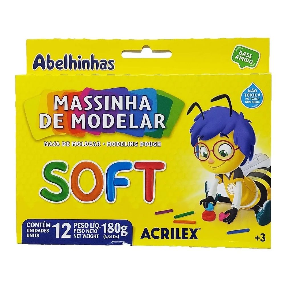 Nivalmix-Massinha-de-Modelar-Soft-com-12-Cores-07312-Acrilex-587236 Nivalmix-Massinha-de-Modelar-Soft-com-12-Cores-07312-Acrilex-587236