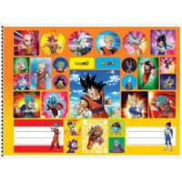 Caderno Cartografia Dragon Ball 60 Folhas São Domingos - nivalmix