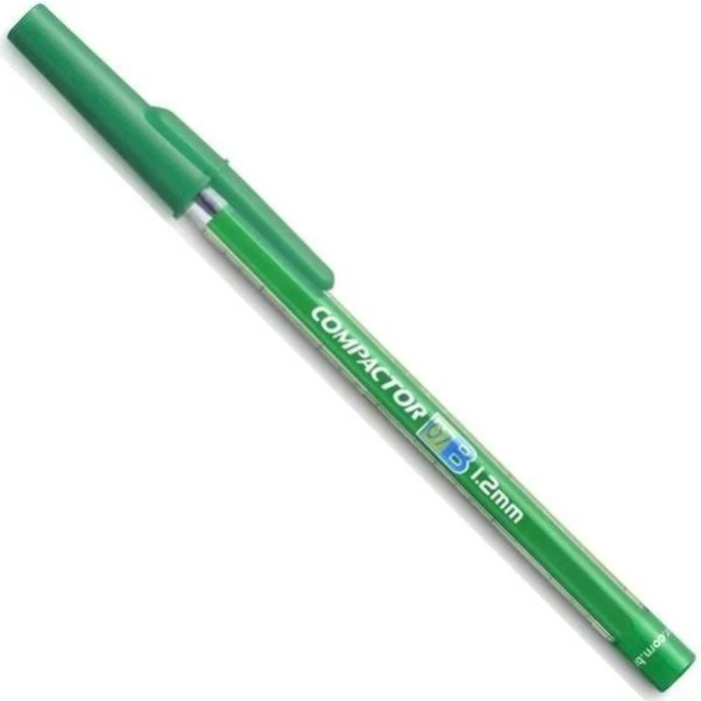 Nivalmix-Caneta-Esferografica-Compactor-07B-1.2mm-VERDE-Compactor-1726-1530366 Nivalmix-Caneta-Esferografica-Compactor-07B-1.2mm-VERDE-Compactor-1726-1530366