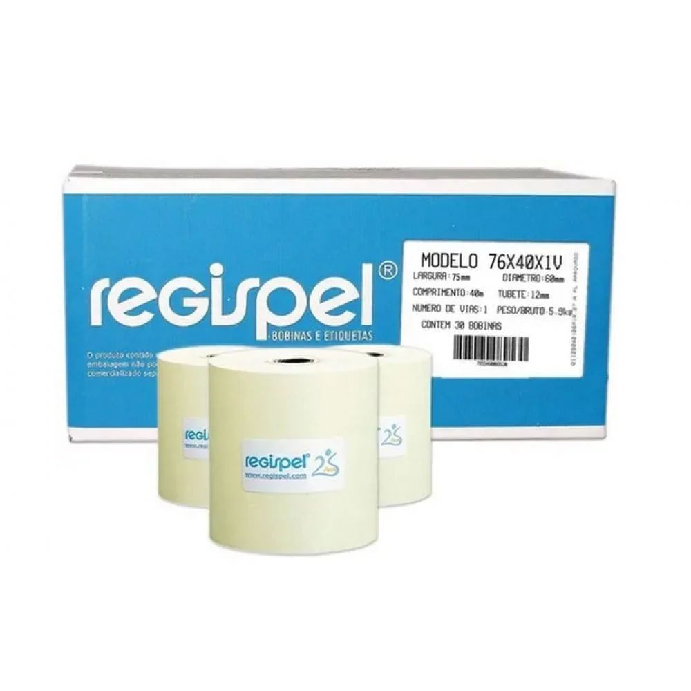 Nivalmlix-Bobina-Termica-76mmX40m-Amarela-Cx-C-30-Un-Regispel-719863 Nivalmlix-Bobina-Termica-76mmX40m-Amarela-Cx-C-30-Un-Regispel-719863