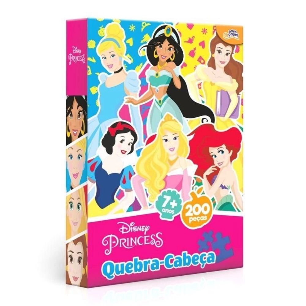 Nivalmix-Quebra-Cabeca-Princesas-Disney-200-Pecas-8025-Toyster-2349756 Nivalmix-Quebra-Cabeca-Princesas-Disney-200-Pecas-8025-Toyster-2349756