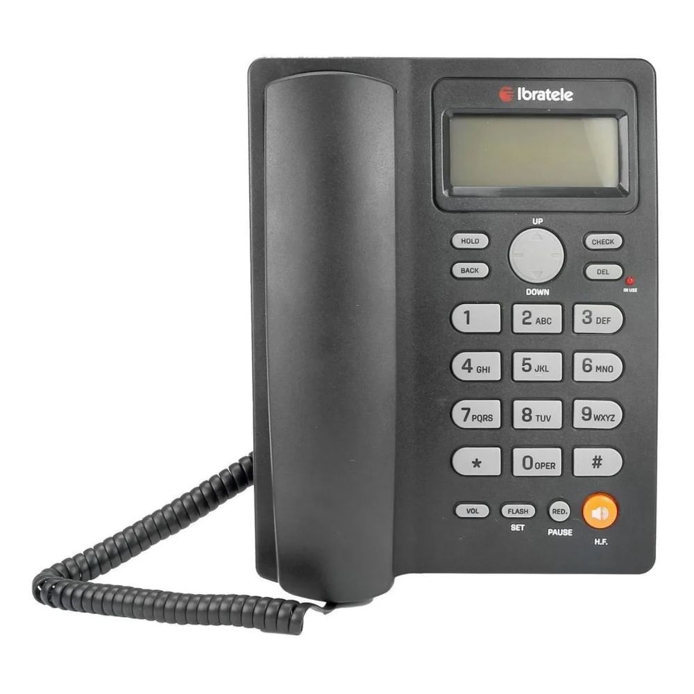 Telefone de Parede, Telefone Sem Fio, Display LCD Portátil Doméstico  (Branco)