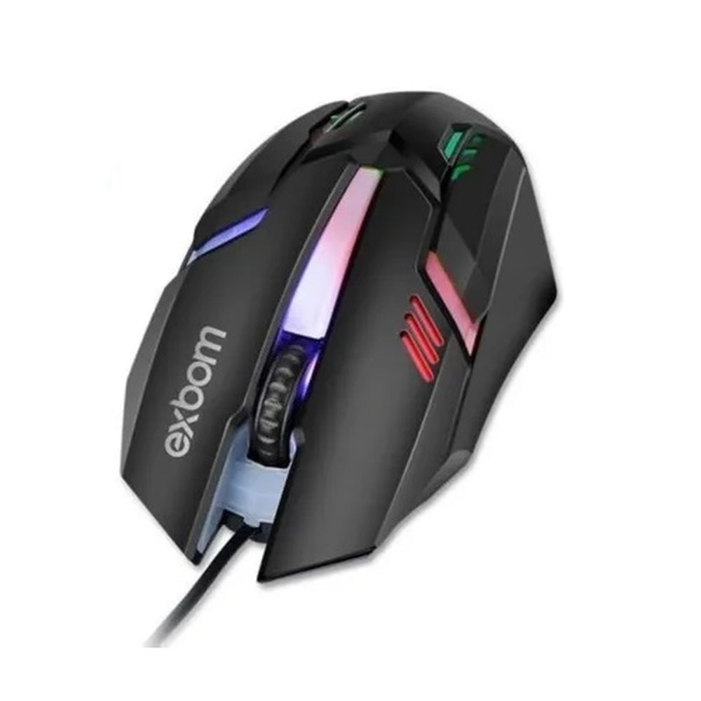 Nivalmix-Mouse-Gamer-c-Iluminacao-RGB-1200dpi-Preto-MS-62-Exbom-2360039 Nivalmix-Mouse-Gamer-c-Iluminacao-RGB-1200dpi-Preto-MS-62-Exbom-2360039