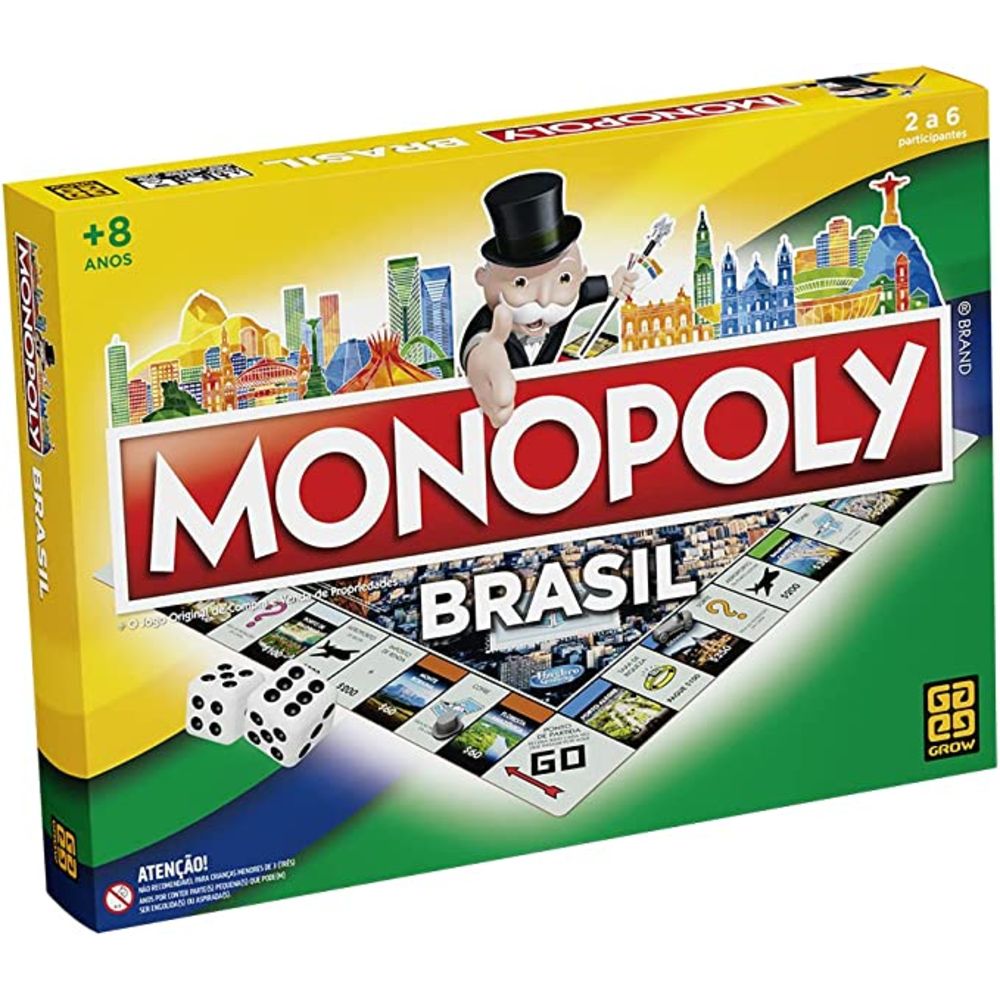 Nivalmix-Jogo-de-Tabuleiro-Monopoly-Brasil-04238-Grow-2361742 Nivalmix-Jogo-de-Tabuleiro-Monopoly-Brasil-04238-Grow-2361742