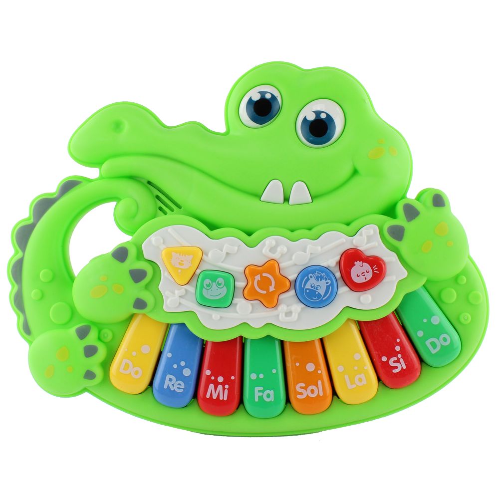 Teclado-Musical-Animalzinho-Jacare-Verde-R2990-Bbr-Toys Teclado-Musical-Animalzinho-Jacare-Verde-R2990-Bbr-Toys