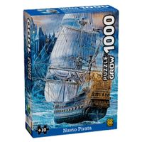 Nivalmix-Quebra-Cabeca-Navio-Pirata-1000-Pcs-04264-Grow-2361755 Nivalmix-Quebra-Cabeca-Navio-Pirata-1000-Pcs-04264-Grow-2361755