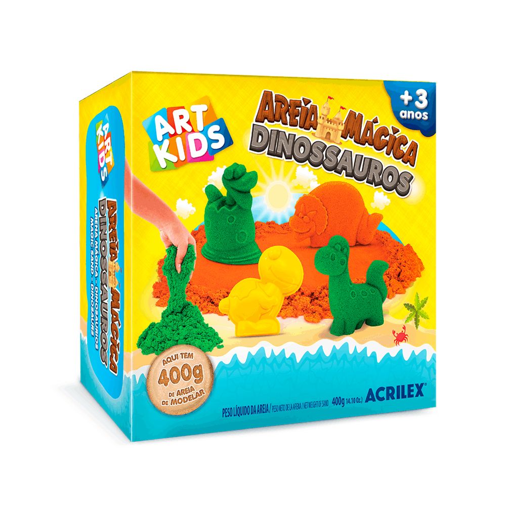 Nivalmix-Areia-Magica-Dinossauros-Acrilex-400g-Art-Kids-2365577 Nivalmix-Areia-Magica-Dinossauros-Acrilex-400g-Art-Kids-2365577
